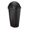 Black Swing-Top Trash Can, 12gal -Household Items Shop black swing top trash can 12gal