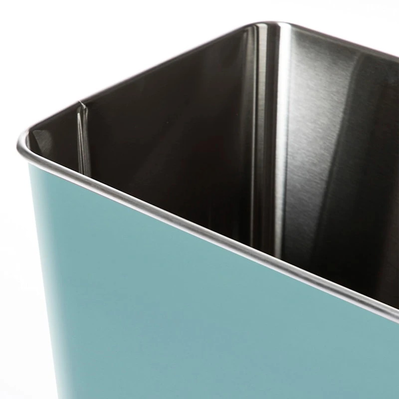 Blue Stainless Steel Open Top Bin, 11.7l 6 Blue Stainless Steel Open Top Bin, 11.7l - Image 4