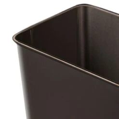 Brown Stainless Steel Open Top Bin, 11.7l -Household Items Shop brown stainless steel open top bin 11.7l 2
