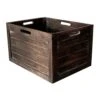Brown Wooden Crate, Medium -Household Items Shop brown wooden crate medium