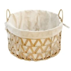 Chevy Natural Round Storage Basket, Small