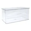 Clear Hinged Storage Bin, Large -Household Items Shop clear hinged storage bin large