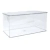 Clear Hinged Storage Bin, Medium 1 Clear Hinged Storage Bin, Medium -Household Items Shop clear hinged storage bin medium