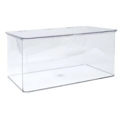 Clear Hinged Storage Bin, Medium