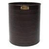 Cliff Bronze & Gold Ridged Metal Waste Bin, 11" -Household Items Shop cliff bronze gold ridged metal waste bin 11