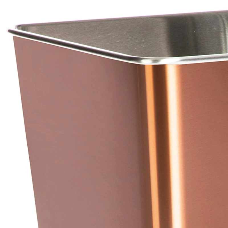 Copper Stainless Steel Open Top Bin, 11.7l 4 Copper Stainless Steel Open Top Bin, 11.7l - Image 2