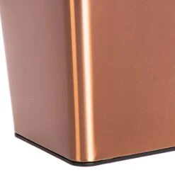 Copper Stainless Steel Open Top Bin, 11.7l 8 Copper Stainless Steel Open Top Bin, 11.7l -Household Items Shop copper stainless steel open top bin 11.7l 2