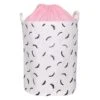 Eyelash Collapsible Laundry Hamper With Drawstring Liner, Pink 2 Eyelash Collapsible Laundry Hamper With Drawstring Liner, Pink -Household Items Shop eyelash collapsible laundry hamper with drawstring liner pink