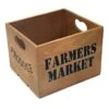 Farmers Market Produce Wooden Crate, Small -Household Items Shop farmers market produce wooden crate small