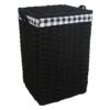Floor Standing Hamper With Printed Buffalo Check Designed Liner, Extra Large -Household Items Shop floor standing hamper with printed buffalo check designed liner extra large