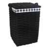 Floor Standing Hamper With Printed Buffalo Check Designed Liner, Large -Household Items Shop floor standing hamper with printed buffalo check designed liner large