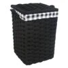 Floor Standing Hamper With Printed Buffalo Check Designed Liner, Medium -Household Items Shop floor standing hamper with printed buffalo check designed liner medium