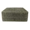 Green Lidded Paper Storage Basket, Large -Household Items Shop green lidded paper storage basket large