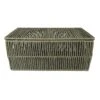 Green Lidded Paper Storage Basket, Small -Household Items Shop green lidded paper storage basket small