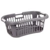 Grey Laundry Basket, 40l -Household Items Shop grey laundry basket 40l