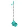 Grey & Teal Chevron Patterned Angled Broom With Dustpan -Household Items Shop grey teal chevron patterned angled broom with dustpan