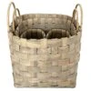 Grey Wash Chip Wood Basket 2 Grey Wash Chip Wood Basket -Household Items Shop grey wash chip wood basket