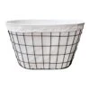 Grid Patterned Wire Laundry Basket 2 Grid Patterned Wire Laundry Basket -Household Items Shop grid patterned wire laundry basket