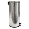 Haig Shiny Stainless Steel Embossed Step Can With Removable Liner, 30l -Household Items Shop haig shiny stainless steel embossed step can with removable liner 30l