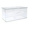 Hinged Clear Storage Bin Set, Large -Household Items Shop hinged clear storage bin set large