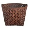 Honeybloom Chipwood Tall Round Basket, Large -Household Items Shop honeybloom chipwood tall round basket large