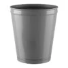 Honeybloom Finn Grey Metal Wastebasket, 10.5" -Household Items Shop honeybloom finn grey metal wastebasket 10.5