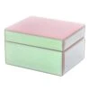 Iridescent Veneered Glass Box, 5x4 -Household Items Shop iridescent veneered glass box 5x4 1
