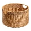 Joan Water Hyacinth Round Under The Bed Storage Basket, Medium -Household Items Shop joan water hyacinth round under the bed storage basket medium