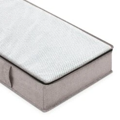 Jumbo Underbed Storage Bag, Black Herringbone 10 Jumbo Underbed Storage Bag, Black Herringbone -Household Items Shop jumbo underbed storage bag black herringbone 2