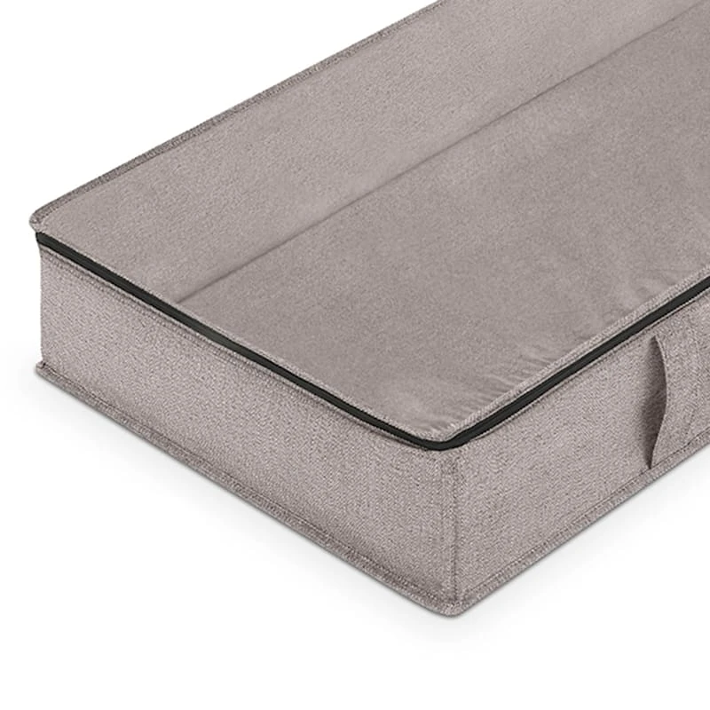 Jumbo Underbed Storage Bag, Black Herringbone 6 Jumbo Underbed Storage Bag, Black Herringbone - Image 4