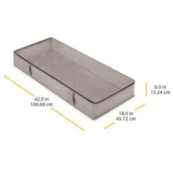 Jumbo Underbed Storage Bag, Black Herringbone 13 Jumbo Underbed Storage Bag, Black Herringbone -Household Items Shop jumbo underbed storage bag black herringbone 5