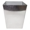 Laila Ali Silver Etched Metal Waste Can, 10" -Household Items Shop laila ali silver etched metal waste can 10