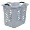 Laundry Hamper Basket, Grey -Household Items Shop laundry hamper basket grey