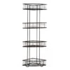 Manhattan 4-Tier Corner Storage Stand, Matte Black 2 Manhattan 4-Tier Corner Storage Stand, Matte Black -Household Items Shop manhattan 4 tier corner storage stand matte black