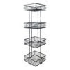 Manhattan 4-Tier Square Storage Stand, Matte Black -Household Items Shop manhattan 4 tier square storage stand matte black