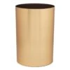 Matte Brass Metal Trash Can, 4.75gal -Household Items Shop matte brass metal trash can 4.75gal