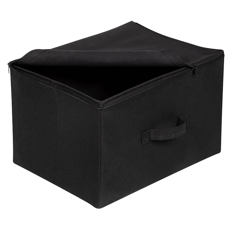 Medium Zipper Tote, Black 3 Medium Zipper Tote, Black