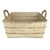 Mendong Water Hyacinth Rectangle Natural Large Basket -Household Items Shop mendong water hyacinth rectangle natural large basket