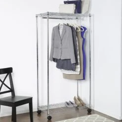 Metal Commercial Garment Rack -Household Items Shop metal commercial garment rack 1