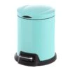 Mint Green Round Pedal Bin, 5l 1 Mint Green Round Pedal Bin, 5l -Household Items Shop mint green round pedal bin 5l