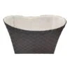 Non Woven Oval Bottom Basket With Liner, Grey 1 Non Woven Oval Bottom Basket With Liner, Grey -Household Items Shop non woven oval bottom basket with liner grey