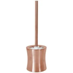 Orange Metal Toilet Brush Holder