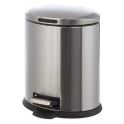 Oval Stainless Steel Pedal Bin, 5l