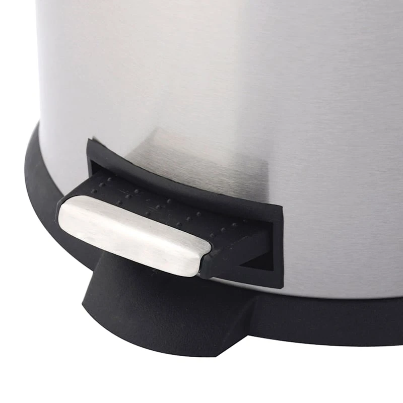 Oval Stainless Steel Pedal Bin, 5l 6 Oval Stainless Steel Pedal Bin, 5l - Image 4