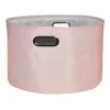 Pearl Blush Pink Round Fabric Storage Basket, Medium 1 Pearl Blush Pink Round Fabric Storage Basket, Medium -Household Items Shop pearl blush pink round fabric storage basket medium
