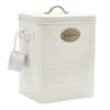 Preston White & Silver Canister, Large -Household Items Shop preston white silver canister large