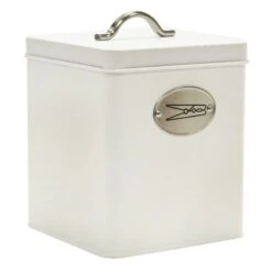Preston White & Silver Canister, Medium