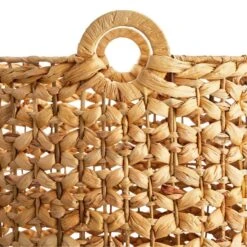 Providence Melia Round Flower Weave Storage Basket, Large -Household Items Shop providence melia round flower weave storage basket large 2