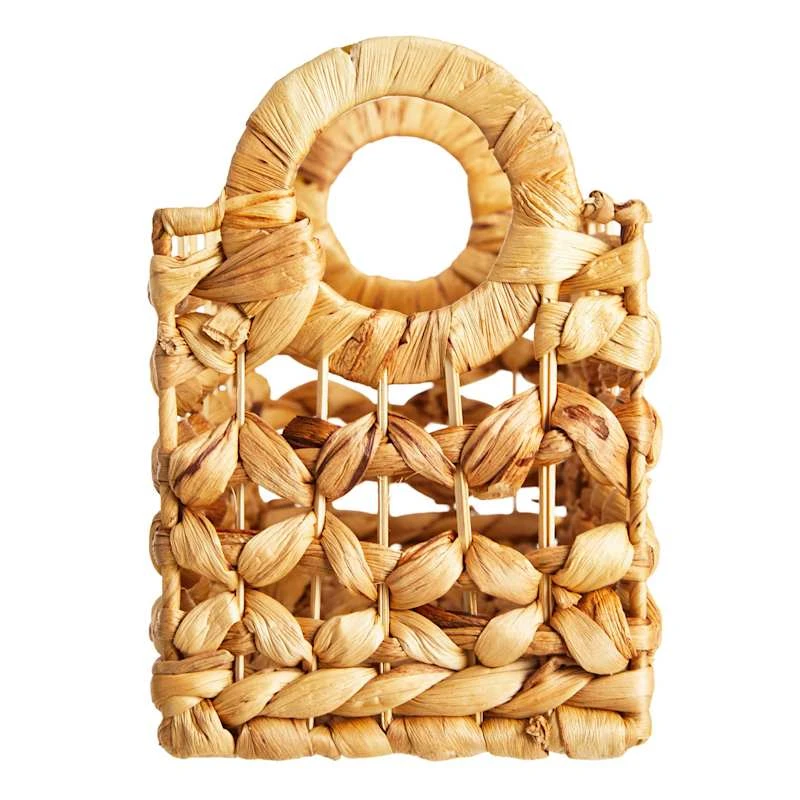 Providence Melia Single Tank Woven Flower Basket With Handle 4 Providence Melia Single Tank Woven Flower Basket With Handle - Image 2