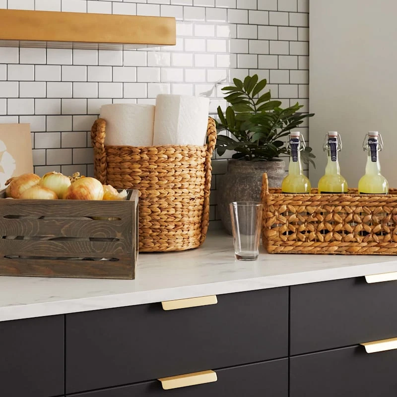 Providence Melia Single Tank Woven Flower Basket With Handle 6 Providence Melia Single Tank Woven Flower Basket With Handle - Image 4